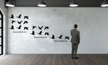 Görseli Galeri görüntüleyiciye yükleyin, Uçan Kazlar Metal Duvar Dekoru