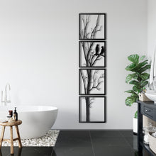 Görseli Galeri görüntüleyiciye yükleyin, Dallar Ve Kuşlar Metal Duvar Dekoru