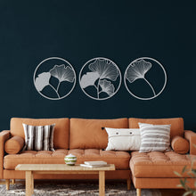 Görseli Galeri görüntüleyiciye yükleyin, Yapraklar 3'lü Set Metal Duvar Dekoru