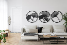 Görseli Galeri görüntüleyiciye yükleyin, Yapraklar 3'lü Set Metal Duvar Dekoru