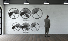 Görseli Galeri görüntüleyiciye yükleyin, Yapraklar 3'lü Set Metal Duvar Dekoru