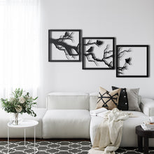 Görseli Galeri görüntüleyiciye yükleyin, Dallar Ve Kuşlar Metal Duvar Dekoru