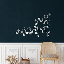 Görseli Galeri görüntüleyiciye yükleyin, Oksitosin Molekülü Metal Duvar Dekoru