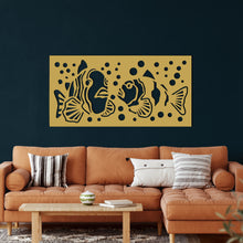 Görseli Galeri görüntüleyiciye yükleyin, Balıklar Metal Duvar Dekoru