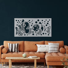 Görseli Galeri görüntüleyiciye yükleyin, Balıklar Metal Duvar Dekoru