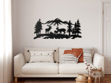 Görseli Galeri görüntüleyiciye yükleyin, Geyik Ailesi Metal Duvar Dekoru