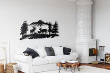 Görseli Galeri görüntüleyiciye yükleyin, Geyik Ailesi Metal Duvar Dekoru