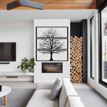 Görseli Galeri görüntüleyiciye yükleyin, Ağaç Metal Duvar Dekoru