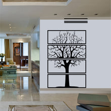 Görseli Galeri görüntüleyiciye yükleyin, Kare Panelli Ağaç Metal Duvar Dekoru