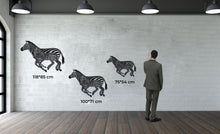 Görseli Galeri görüntüleyiciye yükleyin, Zebra ve Yavrusu Metal Duvar Dekoru