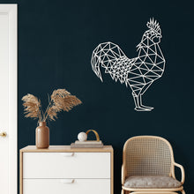 Görseli Galeri görüntüleyiciye yükleyin, Rooster Metal Duvar Dekoru