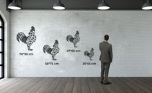 Görseli Galeri görüntüleyiciye yükleyin, Rooster Metal Duvar Dekoru