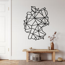 Görseli Galeri görüntüleyiciye yükleyin, Geometrik Almanya Haritası Metal Duvar Dekoru