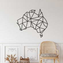 Görseli Galeri görüntüleyiciye yükleyin, Geometrik Avustralya Haritası Metal Duvar Dekoru