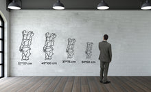 Görseli Galeri görüntüleyiciye yükleyin, Geometrik Portekiz Haritası Metal Duvar Dekoru