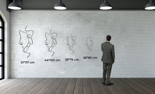 Görseli Galeri görüntüleyiciye yükleyin, İki Suret Metal Duvar Dekoru