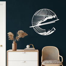 Görseli Galeri görüntüleyiciye yükleyin, Kayak Atlayışı Metal Duvar Dekoru