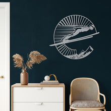 Görseli Galeri görüntüleyiciye yükleyin, Kayak Atlayışı Metal Duvar Dekoru