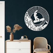 Görseli Galeri görüntüleyiciye yükleyin, Kayakçı Metal Duvar Dekoru