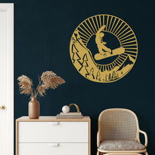 Görseli Galeri görüntüleyiciye yükleyin, Kayakçı Metal Duvar Dekoru