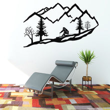 Görseli Galeri görüntüleyiciye yükleyin, Kayakçı Metal Duvar Dekoru