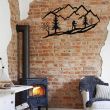 Görseli Galeri görüntüleyiciye yükleyin, Yürüyüşcü Metal Duvar Dekoru