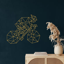 Görseli Galeri görüntüleyiciye yükleyin, Geometrik Bisiklet Metal Duvar Dekoru