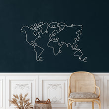 Görseli Galeri görüntüleyiciye yükleyin, Dünya Haritası Metal Duvar Dekoru