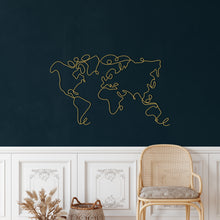Görseli Galeri görüntüleyiciye yükleyin, Dünya Haritası Metal Duvar Dekoru