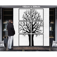 Görseli Galeri görüntüleyiciye yükleyin, Panelli Ağaç Metal Dekoru