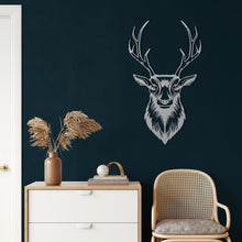 Görseli Galeri görüntüleyiciye yükleyin, Doğal Geyik Metal Duvar Dekoru