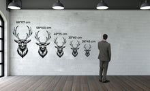 Görseli Galeri görüntüleyiciye yükleyin, Doğal Geyik Metal Duvar Dekoru