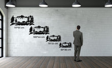 Görseli Galeri görüntüleyiciye yükleyin, Bizon Ailesi Metal Duvar Dekoru