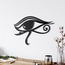 Görseli Galeri görüntüleyiciye yükleyin, Horus Gözü Metal Duvar Dekoru