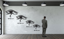 Görseli Galeri görüntüleyiciye yükleyin, Horus Gözü Metal Duvar Dekoru