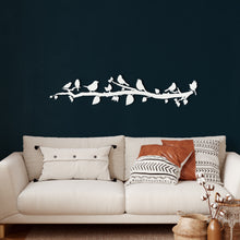 Görseli Galeri görüntüleyiciye yükleyin, Daldaki Kuşlar Metal Duvar Dekoru