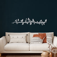 Görseli Galeri görüntüleyiciye yükleyin, Daldaki Kuşlar Metal Duvar Dekoru