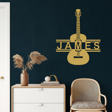 Görseli Galeri görüntüleyiciye yükleyin, Gitar Metal Duvar Dekoru