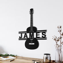 Görseli Galeri görüntüleyiciye yükleyin, Gitar Metal Duvar Dekoru
