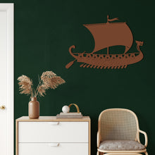 Görseli Galeri görüntüleyiciye yükleyin, Viking Gemisi Metal Duvar Dekoru