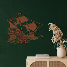 Görseli Galeri görüntüleyiciye yükleyin, Korsan Gemisi Metal Duvar Dekoru
