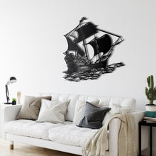 Görseli Galeri görüntüleyiciye yükleyin, Korsan Gemisi Metal Duvar Dekoru
