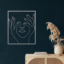 Görseli Galeri görüntüleyiciye yükleyin, El ve surat Metal Duvar Dekoru