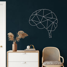Görseli Galeri görüntüleyiciye yükleyin, Geometrik Beyin Metal Duvar Dekoru
