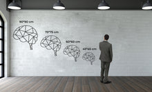 Görseli Galeri görüntüleyiciye yükleyin, Geometrik Beyin Metal Duvar Dekoru