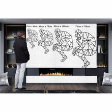 Görseli Galeri görüntüleyiciye yükleyin, Düşünen Adam Metal Duvar Dekoru