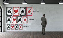 Görseli Galeri görüntüleyiciye yükleyin, Kare As Metal Duvar Dekoru