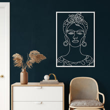 Görseli Galeri görüntüleyiciye yükleyin, Frida Kahlo Metal Duvar Dekoru