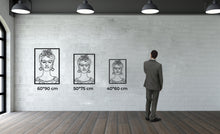 Görseli Galeri görüntüleyiciye yükleyin, Frida Kahlo Metal Duvar Dekoru