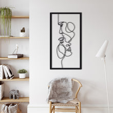 Görseli Galeri görüntüleyiciye yükleyin, İki Yüz Metal Duvar Dekoru